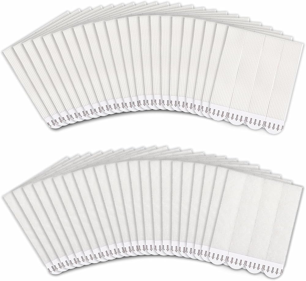 JELLYSUB Large Picture Hanging Strips 60 Pairs 120 Strips Heavy Duty