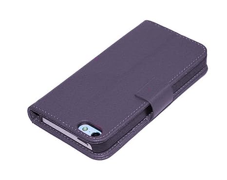 U-Bop PurVIEW Leder-Klapp-Etui mit Standfunktion für Apple iPhone 5 (horizontale Klappe), Violett