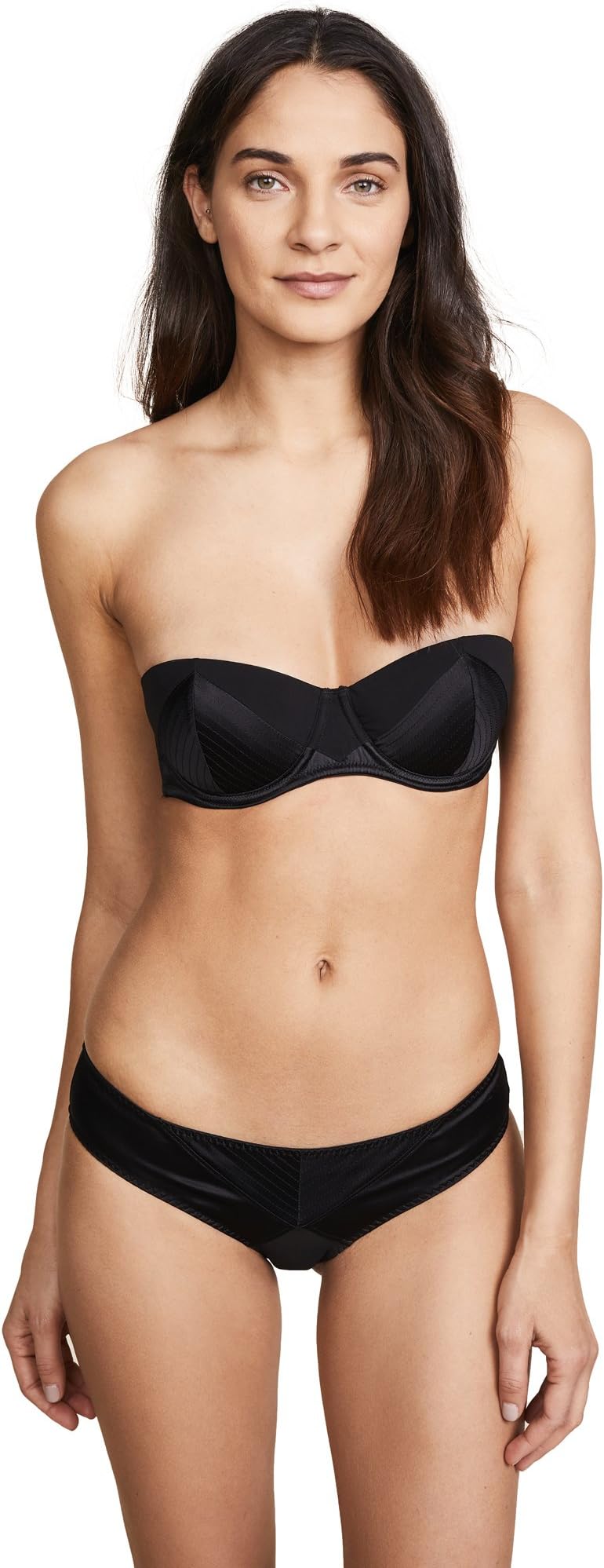 Fleur du Mal Women's Satin Strapless Underwire Bra