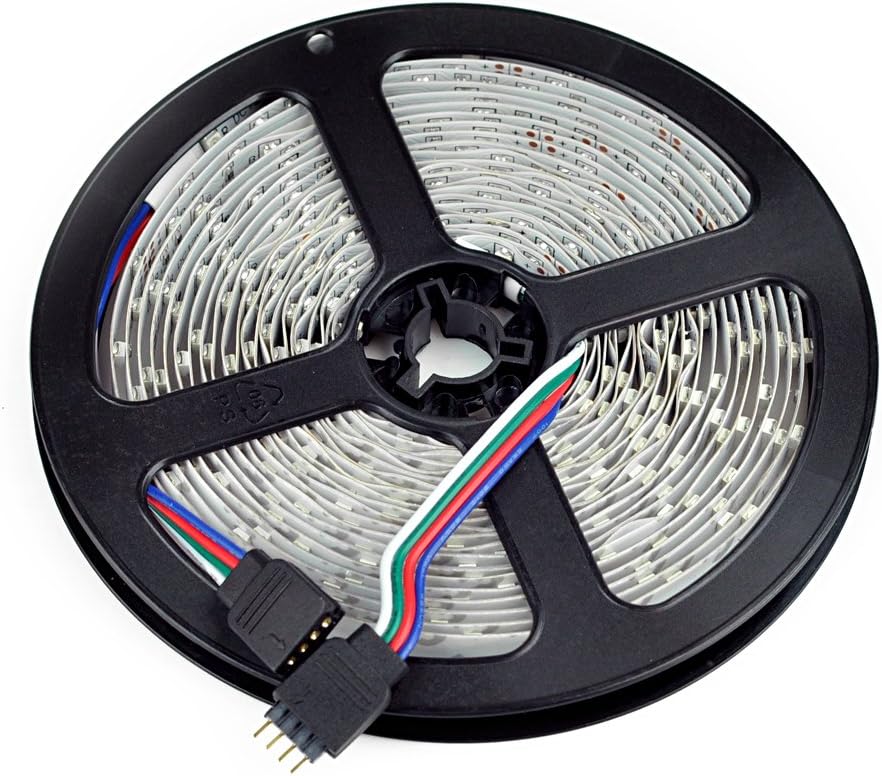 ELENKER LED Strip Lights, 16.4ft RGB Color Changing 3528