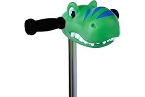 Scootaheadz - Dinosaur Scooter Accessories Personalise Your Boys Ride - Dino Scooter Head for Kids Scooter - Toys for Boys - Ages 3 and Up - Danny Dino in Green