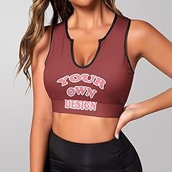 Custom Bras for Women Personalized Crop Tops with