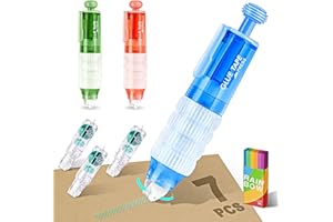 MERDTTES Scrapbook Tape Runner, 0.24IN * 118FT in Total, Upgraded Replaceable Inner Double Sided Tape for Crafts, 360° Rotating Dispenser, Glue Tape Roller Pen for School Office Journaling Supplies