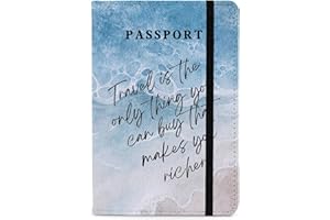 PDE-QUNLIAN Passport Book Holder Passport Wallet for Children Passport Holder for Kid Passport Cover for Boy and Girl Passport Case Passport Books Holder 1 PCS (6x4IN)