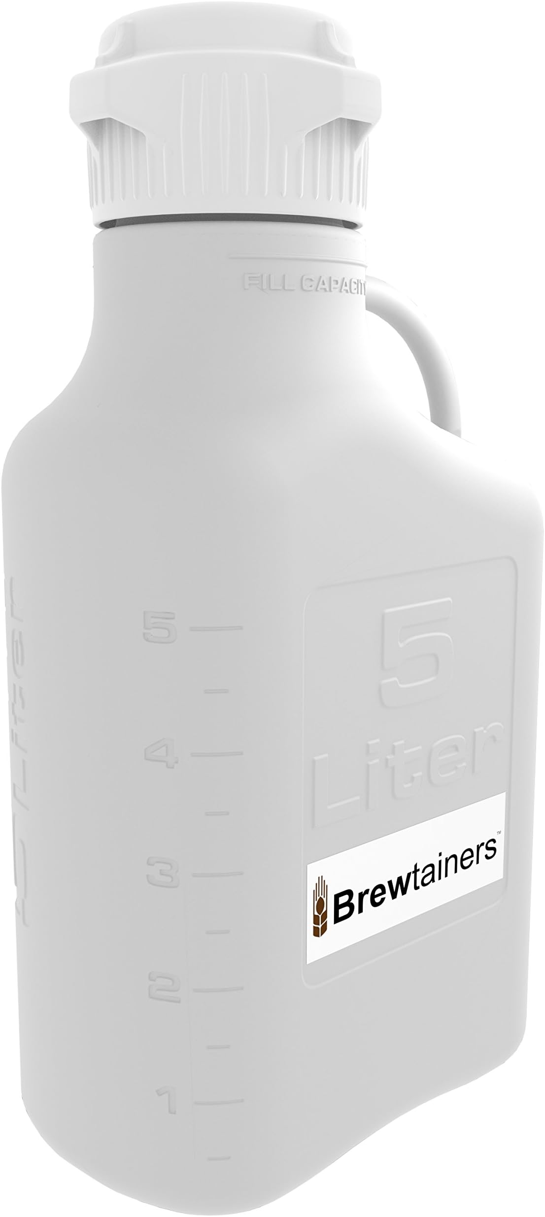 Brewtainers HDPE 5L (1.82 Gal Max) Homebrew Yeast Container with Leakproof Tight Sealed 83mm Cap