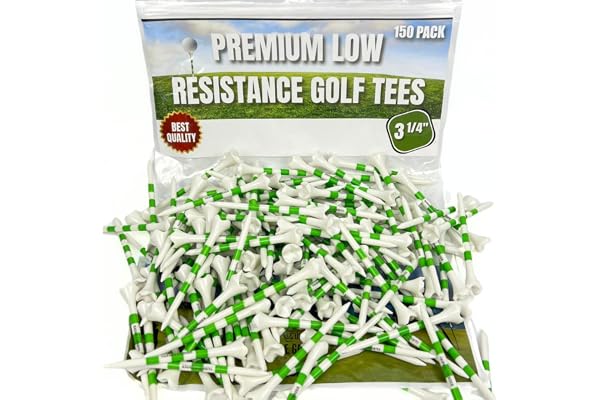(50/150/500) Plastic Golf Tees 3 1/4 Best Golf Tees for Men, Unbreakable Golf Tees for Women, Long Golf Tees, Zero Friction G