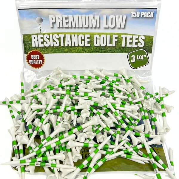 AGAINST THE GRAIN 500 PACK PLASTIC GOLF TEES BULK (3-1/4″) BEST UNBREAKABLE GOLF TEES FOR MEN & WOMEN – PREMIUM GOLF BALL TEES FOR GOLF DRIVERS REUSABLE PLASTIC TEES
