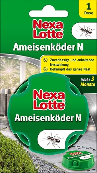 Nexa Lotte Ameisenköder N, Ameisen Ex, Ameisenfalle, Mittel zum Bekämpfen von Ameisen innen im Haus und auf der Terrasse, Ame