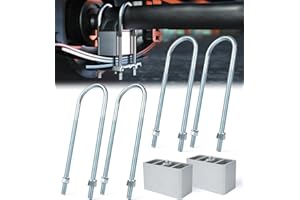 Lupar Universal Leaf Spring Lowering Block Kit, Heavy Duty Steel Lowering Block Kit, 3 Inch