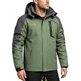 INVACHI Men&rsquo;s winter coats Waterproof Fleece Lined Ski Jacket with Hood