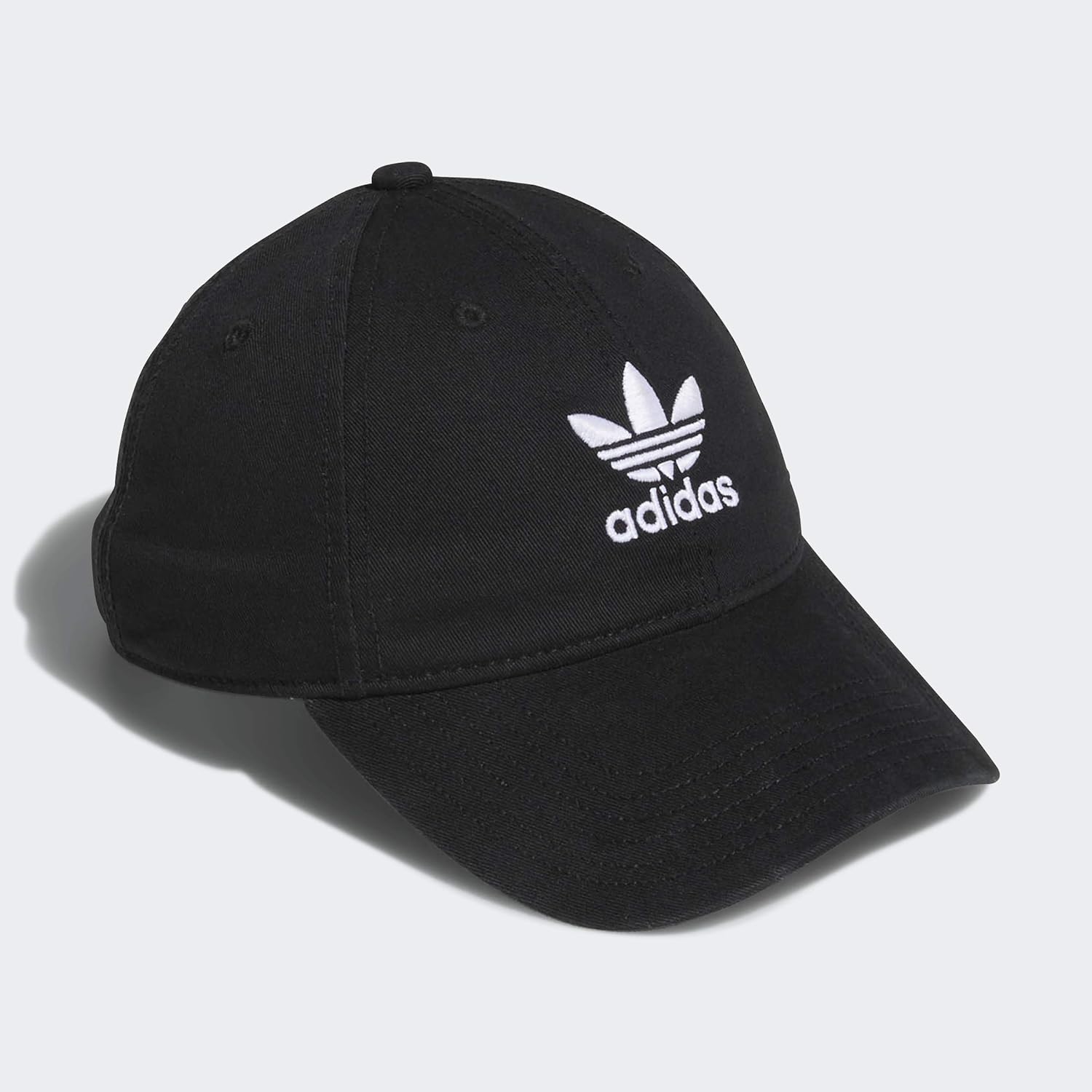 adidas Originals Women's Relaxed Adjustable Strapback Cap, Black/White, One Size: Sports & Outdoors