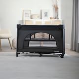 Red Kite Dreamer Bedside Crib with Newborn Bassinette Black view 7