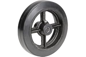 CASTERS, WHEELS & INDUSTRIAL HANDLING Global Industrial 8" x 2" Mold-On Rubber Wheel, 3/4" Axle, 1/Pk