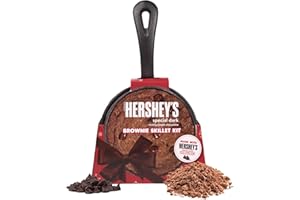 Galerie Small Cast Iron Skillet with Hershey’s Special Dark Brownie Mix, Instructions Included, Christmas Gift for Bakers, 2.17 Ounces