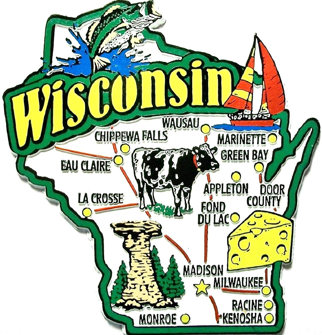 Best Wisconsin Refrigerator Magnets