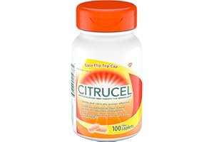 Citrucel Methylcellulose Fiber Caplets for Occasional Constipation Relief, Orange Flavor - 1 Count