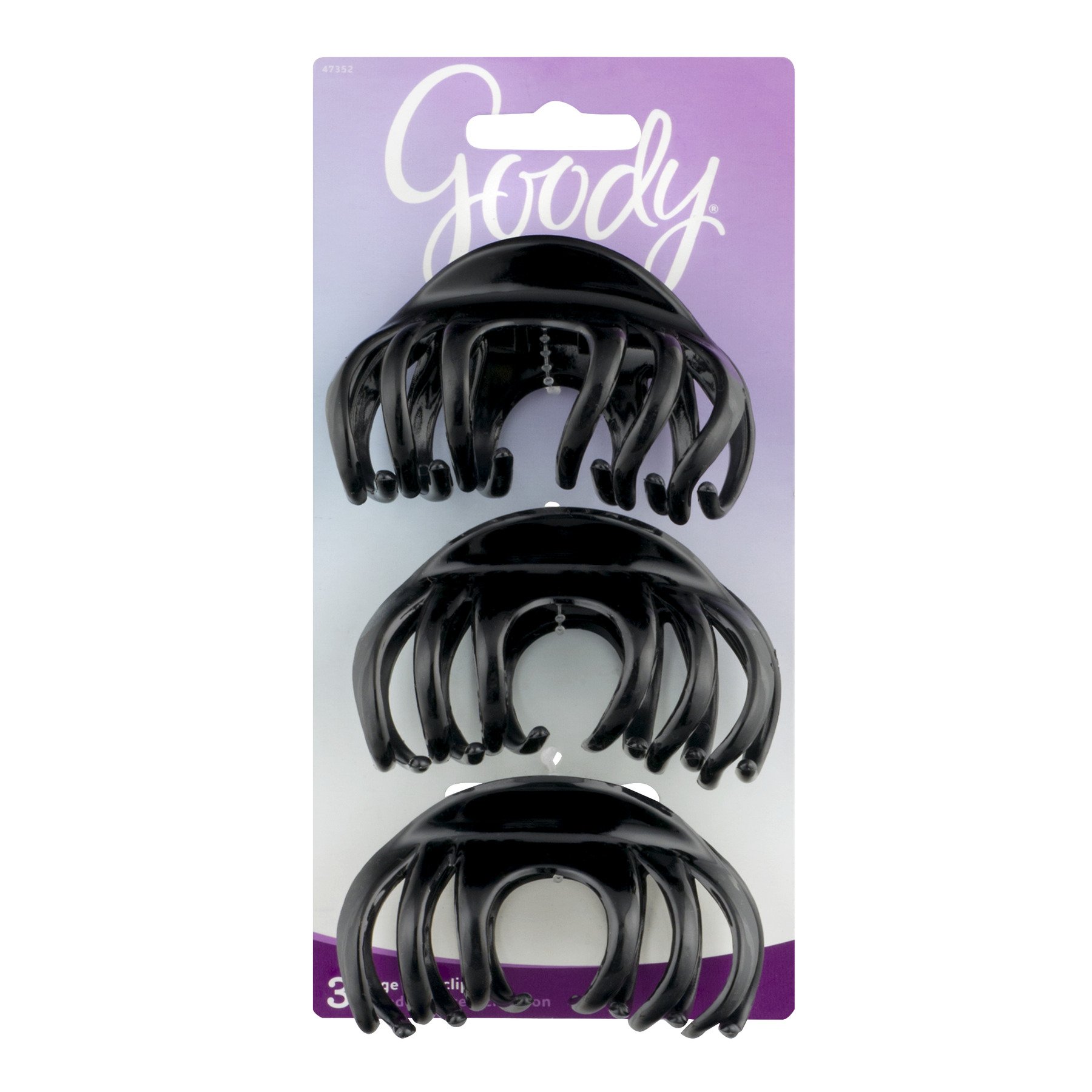 Goody Classics Large Spindle Claw Hair Clips 3 Pcs. Beauty