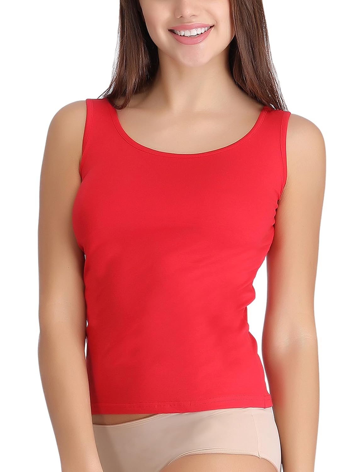 clovia women's stretchable cotton tank top