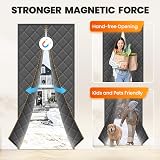 Pefitqap Magnetic Thermal Door Curtain 90x210cm Oxford Insulated Windproof view 5