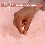 Aspire Homeware Pink Area Rug 80x150cm Non Slip Shaggy Fluffy Thick Pile view 5