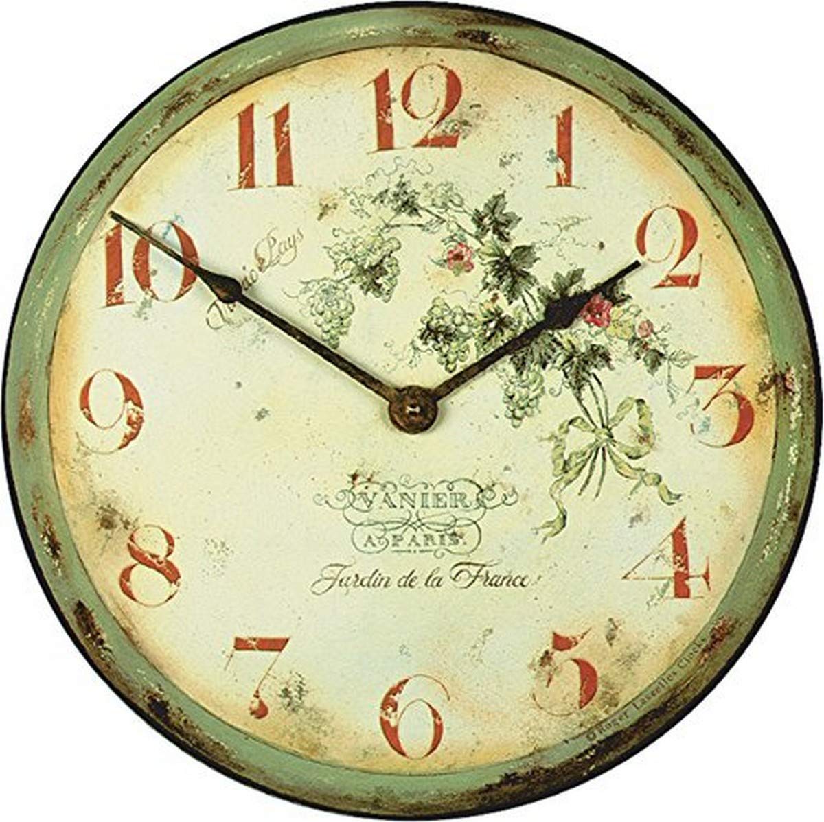 Roger Lascelles, French Vineyard Wall Clock Multicolour
