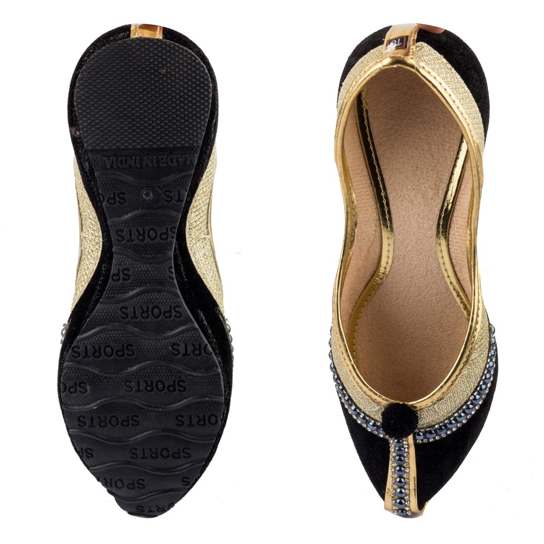 tashi women's velvet jutti