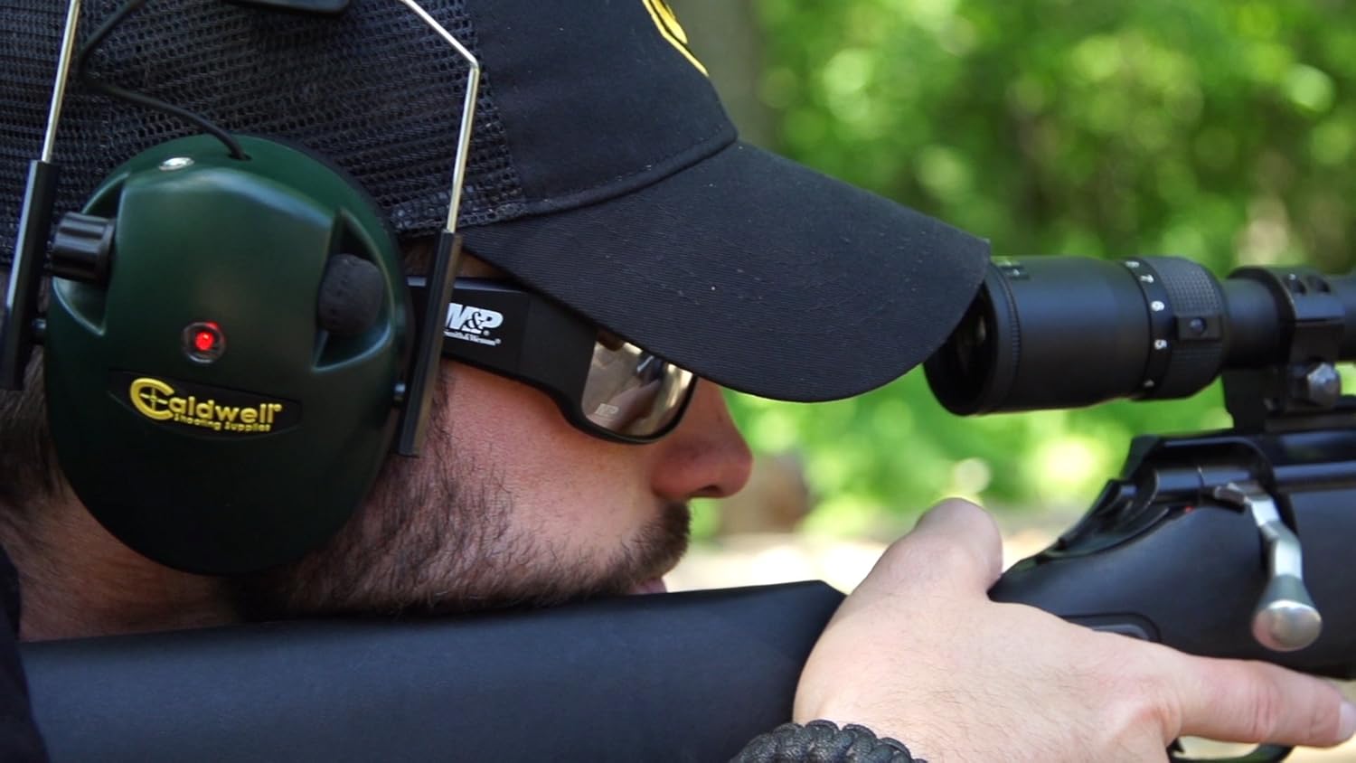 Caldwell E-Max - ADULT Green - Low Profile Electronic 23 NRR Hearing Protection with Sound Amplification - Adjustable Earmuffs for Shooting, Hunting and Range : Hunting Earmuffs : Sports & Outdoors
