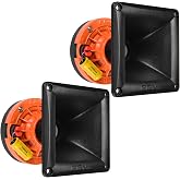 PRV AUDIO 2X WG270Ph Horn Driver - 1" Exit Phenolic Compression Driver 150 Watts 8 Ohm with Compact Exponential Horn for Car Audio - Midrange Vocal Driver (2 Horn Drivers) Bundle 300 Watts