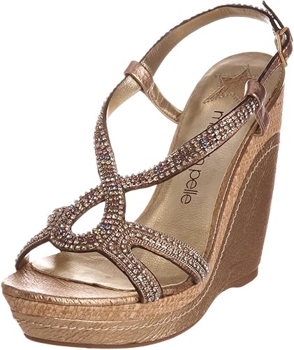 moda in pelle wedge sandals