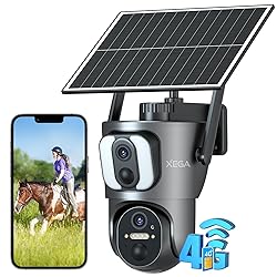 Xega 4G Cellular Security Camera【Dual