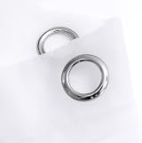 Deconovo Voile Curtains Semi Transparent Eyelet Panels 2 Pack White 55 x 71 Inch view 7