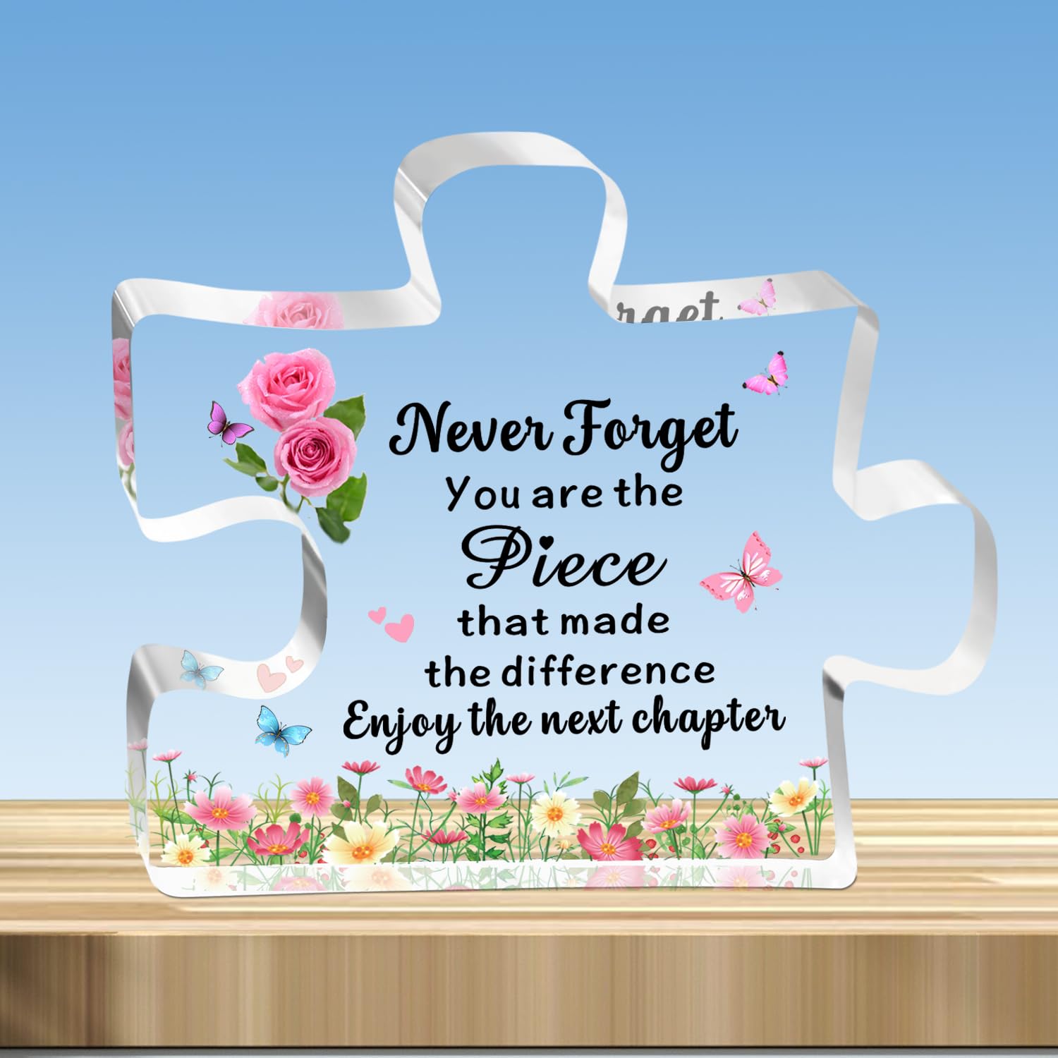 JMIMO Leaving Gifts for Colleagues Women Retirement Gifts New Job present for Colleagues Coworker Teacher Acrylic Plaque Keepsake