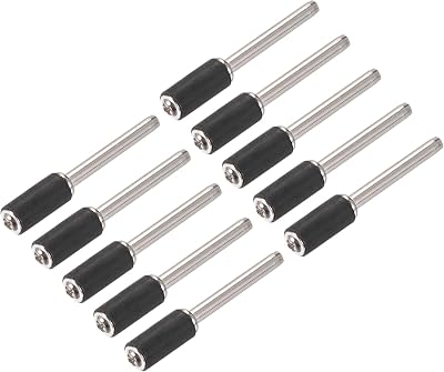 sourcing map 1/4 Inch Rubber Drum Mandrels 1/8 Inch Shank Holder for Rotary