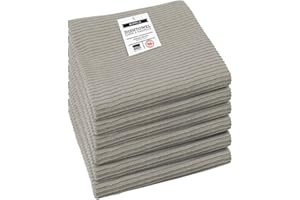 Now Designs Ripple Kitchen Towel, Set of 6, London Grey