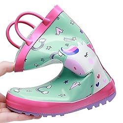 LANCDON Toddler Rain Boots for Boys and Girls