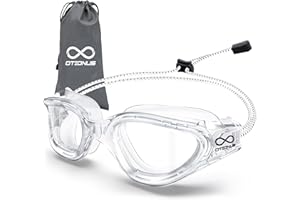 Otionus Swim Goggles, Polarized Adult Swimming Goggles Bungee Strap No Hair Pulling Anti-fog Pool Goggles for Men Women