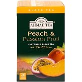 Ahmad Tea Black Tea, Peach And Passion Fruit Teabags, 20 ct (Pack Of 6) - Caffeinated And Sugar-Free