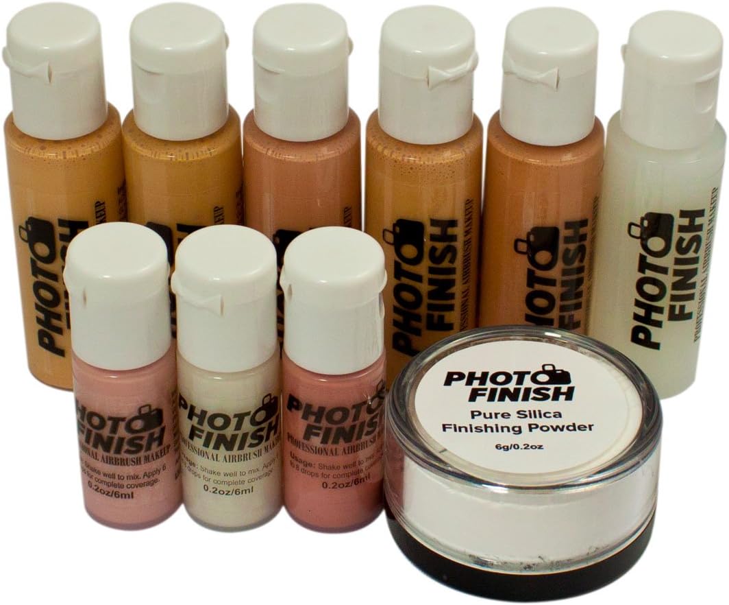 Photo Finish (Airbrush Makeup set-Makeup only-Luminous finish) Fair to Medium Shades