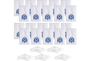 BIHARNT Replacement GN Vacuum Cleaner Bags Compatible with Miele S2, S5, S8, Classic C1, Complete C2 and Complete C3 Series Canister Vacuum Cleaner (20 Pack Dust Bags + 5 Set Filters)