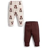 Monica + Andy Hello Baby Pants, 100% Organic Baby Clothes for Boys & Girls, Joggers, Sizes for Preemie, Newborn & Infant