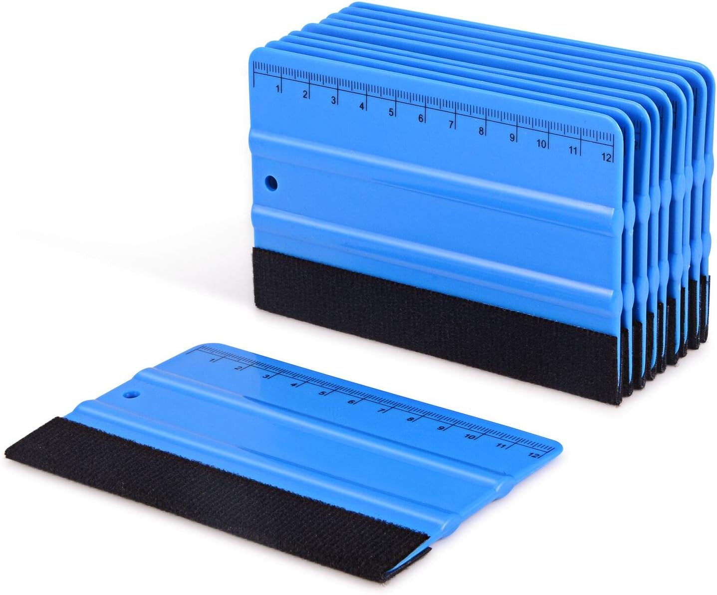 WINJUN 5 Inch Blue Plastic Auto Car Felt Fiber Fabric