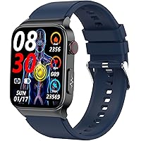 Aopirta Bluetooth 5.1 Talk Casual Smart Watch 1.83Inch TFT Full-Touch-Screen Temperature, Non-invasive Blood Glucose Monitori