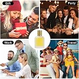 LOPHE Perfume Atomiser Refillable 50ml Twin Set Gold Silver Glass view 8
