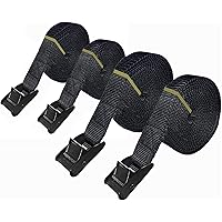 Premium Lashing Strap Short 1" x 6.5 ft, Cam Buckle Tie Down Straps Heavy Duty Secure Straps up to 700 lbs Capacity for…