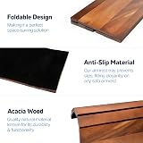 Besto Foldable Sofa Arm Tray Acacia Wood 37.5x25cm Non-Slip view 3