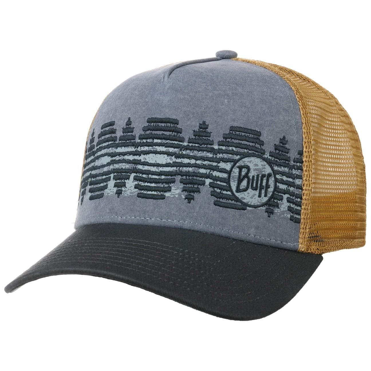 Buff Trucker Cap Tzom Stone Trucker Cap - Blue, One Size