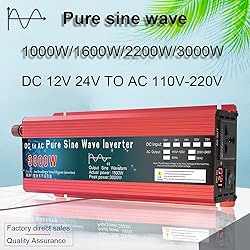 Pure Sine Wave Inverter 12V/24V to AC110V 220V Peak