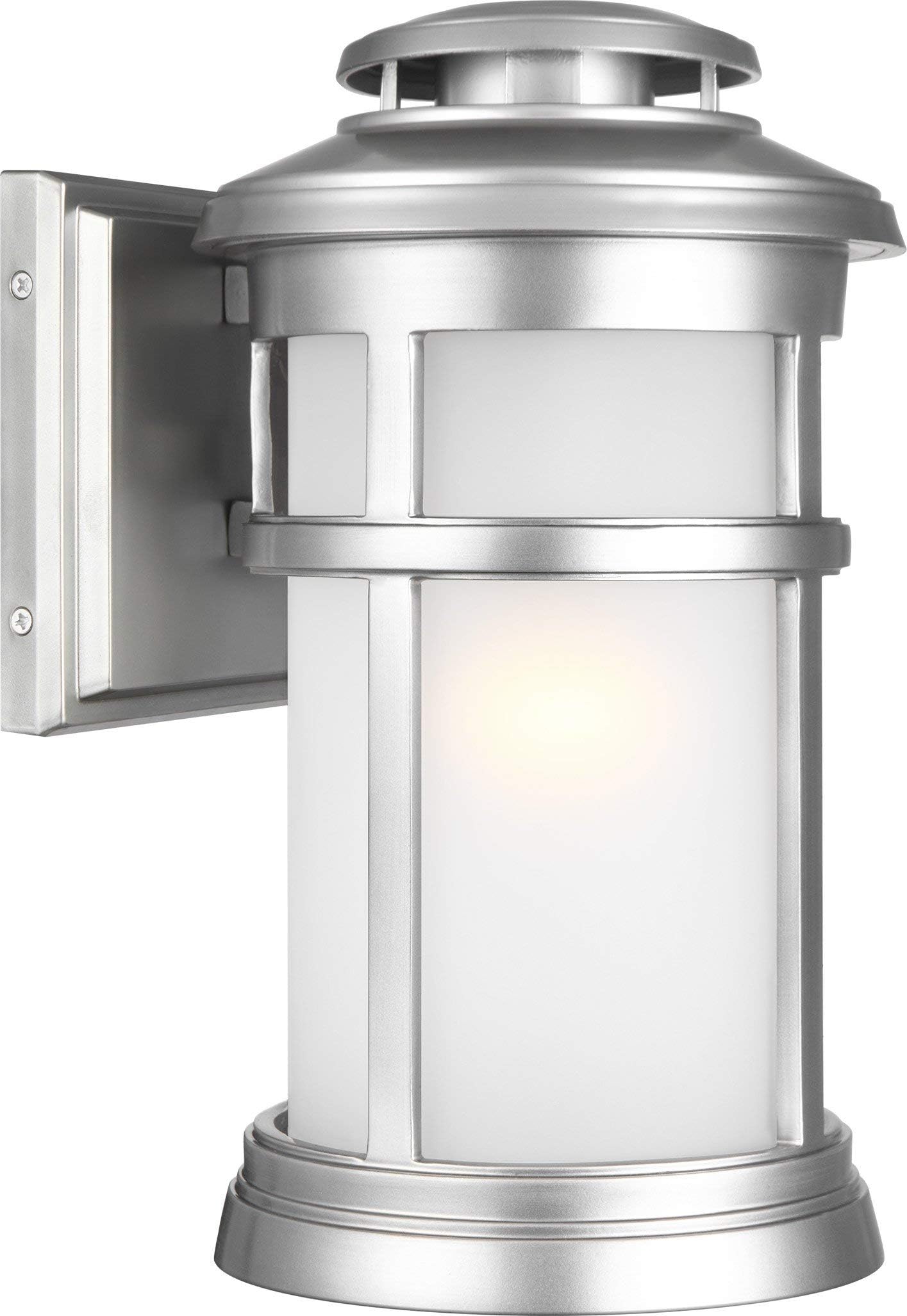 Feiss Lighting-Newport-Outdoor Wall Lantern in Transitional style made with StoneStrong for Coastal Environments-Brushed