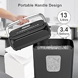 Bonsaii 6 Sheet Cross Cut Shredder C237-B Upgrade 13L 5x14mm 3min view 5