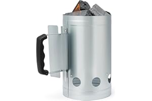�鶹�� Basics Fire Starter Charcoal Starters for Charcoal Grill and Barbecues, Silver, 1-Pack
